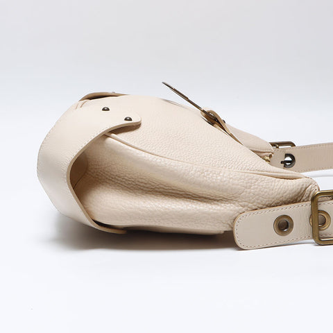 Chloe Half moon leather Shoulder Bag beige WS14062