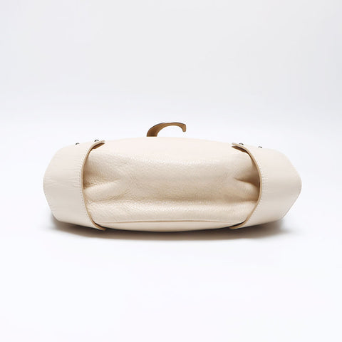 Chloe Half moon leather Shoulder Bag beige WS14062