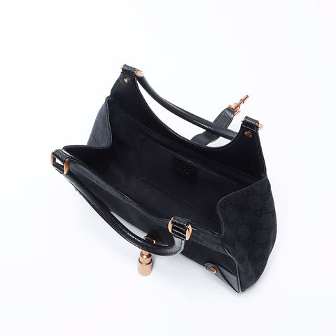GUCCI New Jackie GG Canvas Handbag black WS14063
