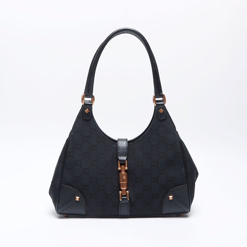 GUCCI New Jackie GG Canvas Handbag black WS14063
