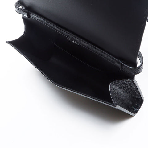 バレンシアガ BALENCIAGA レザー ショルダーバッグ ブラック WS14066