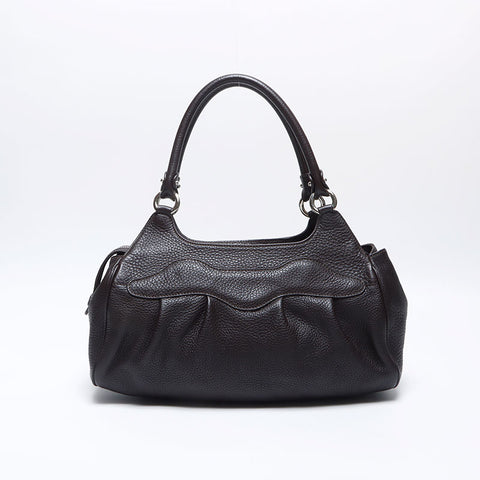 Salvatore Ferragamo Gancini leather Shoulder Bag Brown WS14067