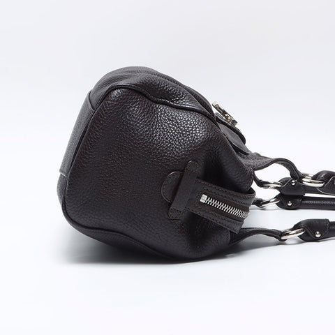 Salvatore Ferragamo Gancini leather Shoulder Bag Brown WS14067