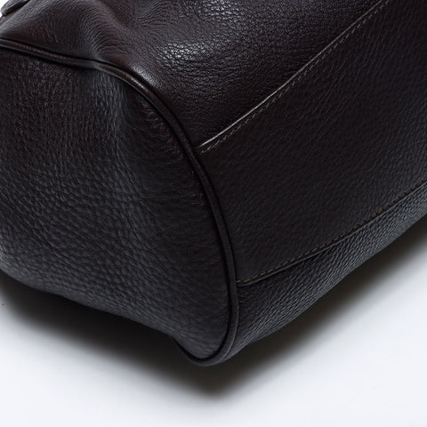 Salvatore Ferragamo Gancini leather Shoulder Bag Brown WS14067