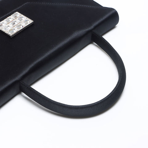 CELINE Satin bijou Handbag black WS14068