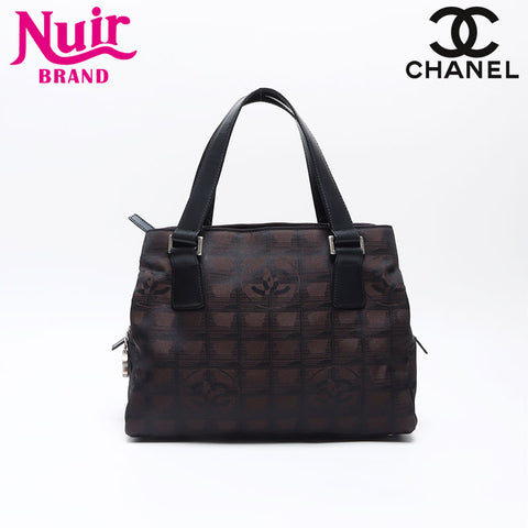 シャネル CHANEL ニュートラベル ココマーク ハンドバッグ ブラウン WS14069