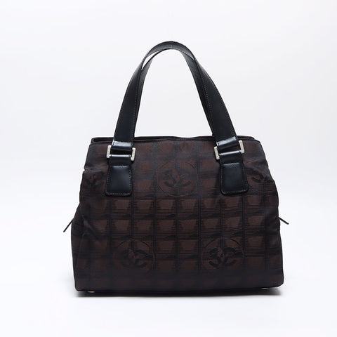 シャネル CHANEL ニュートラベル ココマーク ハンドバッグ ブラウン WS14069
