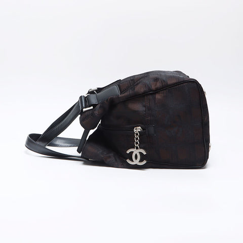 シャネル CHANEL ニュートラベル ココマーク ハンドバッグ ブラウン WS14069