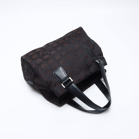 シャネル CHANEL ニュートラベル ココマーク ハンドバッグ ブラウン WS14069
