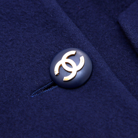 Chanel CHANEL coat navy WS1406
