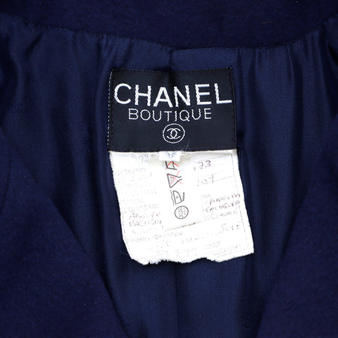 Chanel CHANEL coat navy WS1406