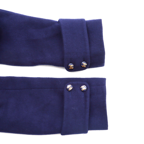 Chanel CHANEL coat navy WS1406
