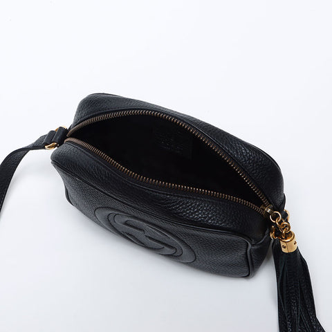 GUCCI Soho 347994 Sac à bandoulière en cuir noir WS14071
