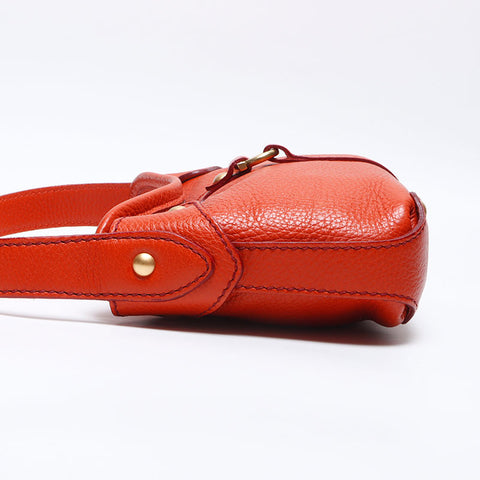Salvatore Ferragamo Gancini one belt Shoulder Bag Orange WS14073