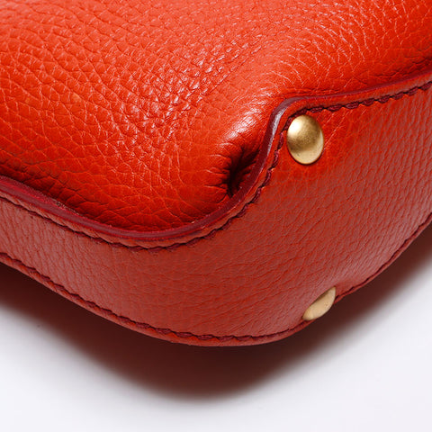 Salvatore Ferragamo Gancini one belt Shoulder Bag Orange WS14073
