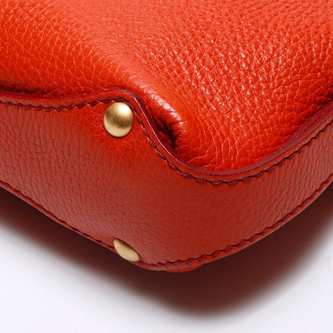 Salvatore Ferragamo Gancini one belt Shoulder Bag Orange WS14073