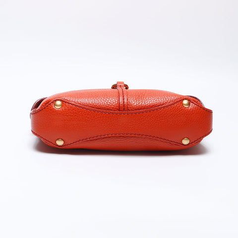 Salvatore Ferragamo Gancini one belt Shoulder Bag Orange WS14073