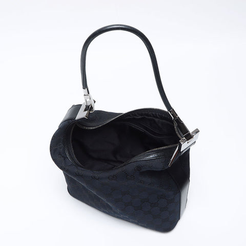 GUCCI GG canvas one belt Shoulder Bag black WS14074