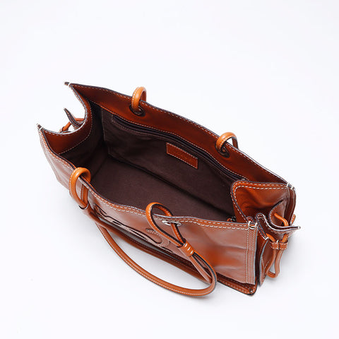 ロエベ LOEWE ショッパートート アナグラム トートバッグ ブラウン WS14075