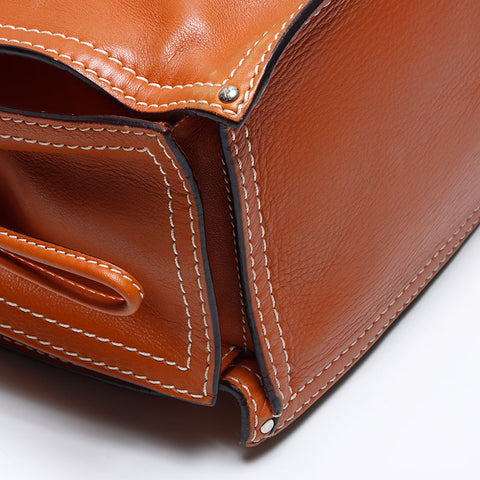 ロエベ LOEWE ショッパートート アナグラム トートバッグ ブラウン WS14075