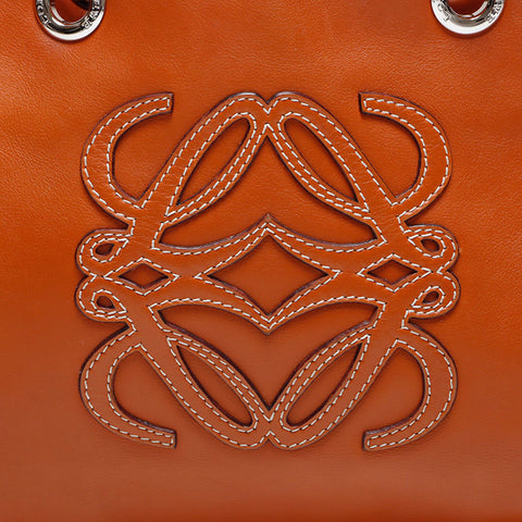 ロエベ LOEWE ショッパートート アナグラム トートバッグ ブラウン WS14075