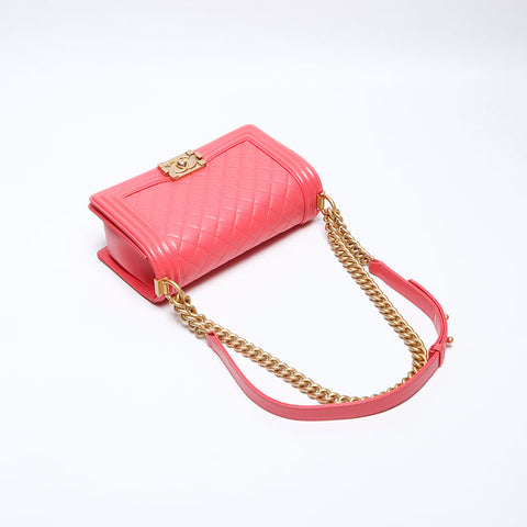 CHANEL Boy Chanel Caviar Umhängetasche rosa WS14076