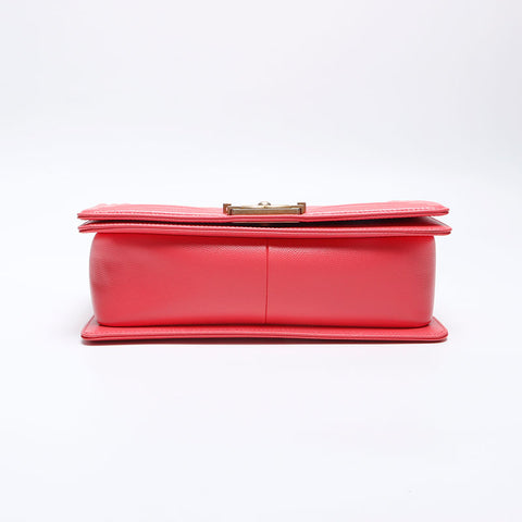 CHANEL Boy Chanel Caviar Shoulder Bag pink WS14076