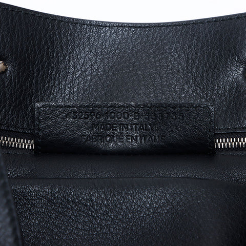 BALENCIAGA Paper Leather Tote Bag black WS14078