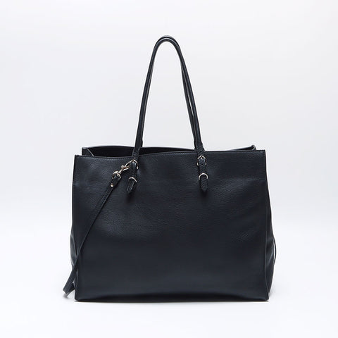 BALENCIAGA Paper Leather Tote Bag black WS14078