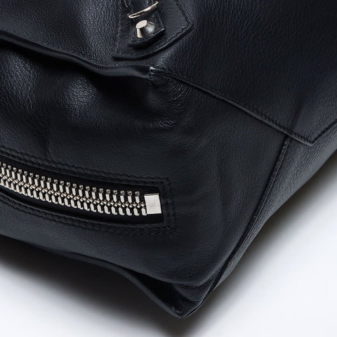 BALENCIAGA Paper Leather Tote Bag black WS14078