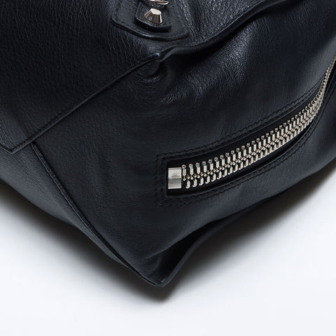 BALENCIAGA Paper Leather Tote Bag black WS14078