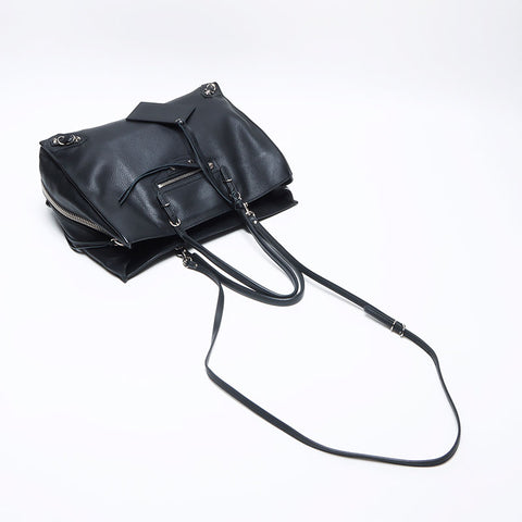 BALENCIAGA Paper Leather Tote Bag black WS14078