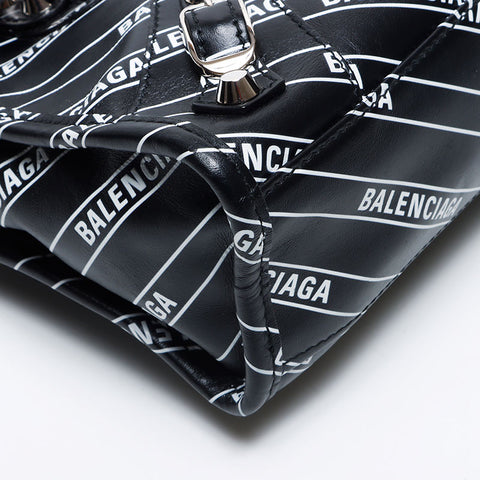 BALENCIAGA Mini City Nano Graffiti Shoulder Bag black WS14082
