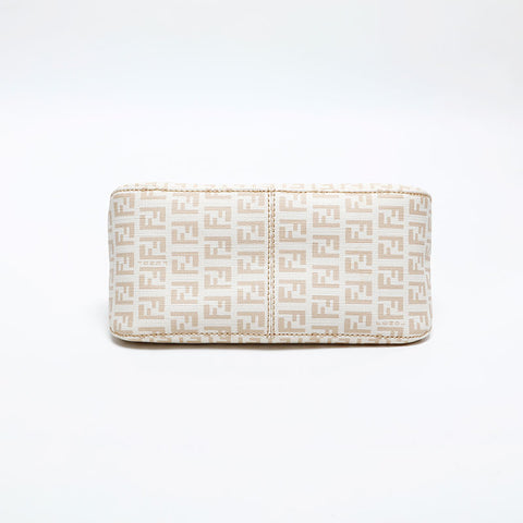 FENDI Mini Zucchino Mamma Bucket PVC Shoulder Bag white WS14085