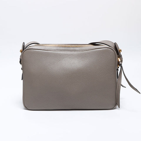 プラダ PRADA レザー ロゴ ショルダーバッグ グレー WS14087