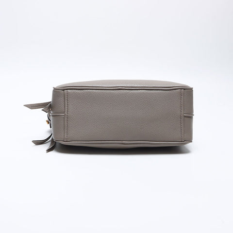 プラダ PRADA レザー ロゴ ショルダーバッグ グレー WS14087