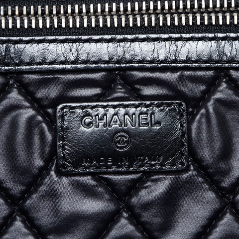 シャネル CHANEL 21番台 2015-2016 レザー FEMINISTE MAIS FEMINISTE クラッチバッグ ブラック WS14088