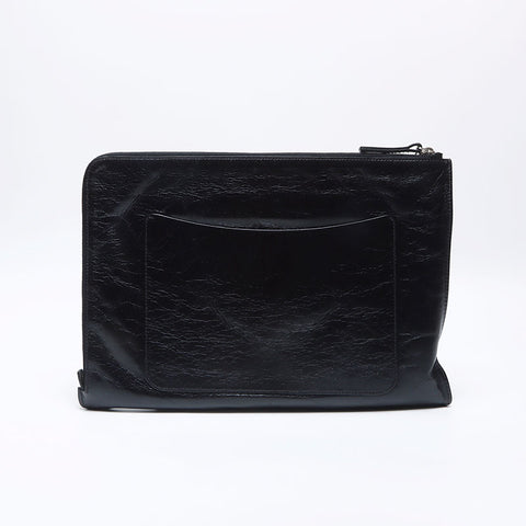 シャネル CHANEL 21番台 2015-2016 レザー FEMINISTE MAIS FEMINISTE クラッチバッグ ブラック WS14088