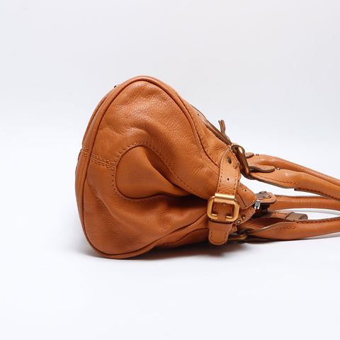 Chloe Paddington Leather Handbag Brown WS14089