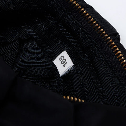 PRADA Nylon Logo Chain Shoulder Bag black WS14091