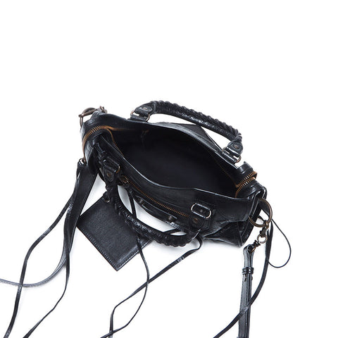 バレンシアガ BALENCIAGA ミニ シティ クラシック ショルダーバッグ ブラック WS14092