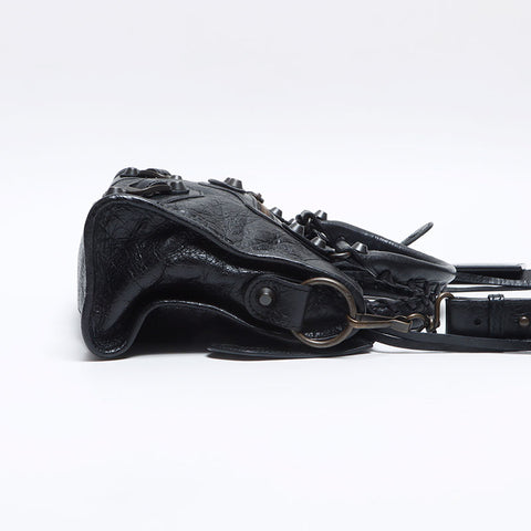 バレンシアガ BALENCIAGA ミニ シティ クラシック ショルダーバッグ ブラック WS14092