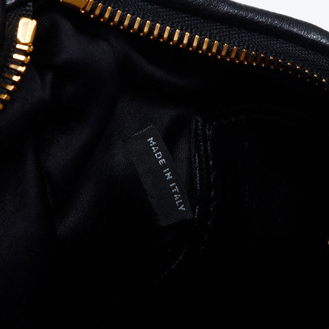 Miu Miu Logo Matelasse Shoulder Bag black WS14094