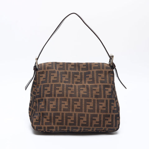 FENDI Mamma bucket Zucca Shoulder Bag Brown WS14095