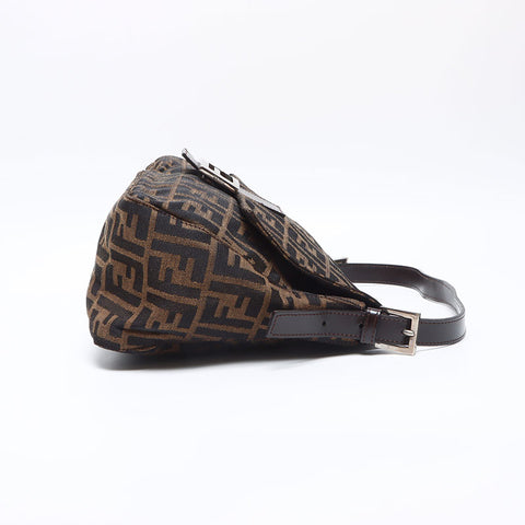 FENDI Mamma bucket Zucca Shoulder Bag Brown WS14095
