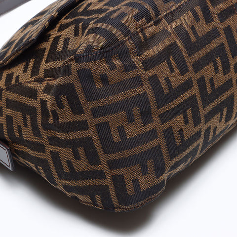 FENDI Mamma bucket Zucca Shoulder Bag Brown WS14095