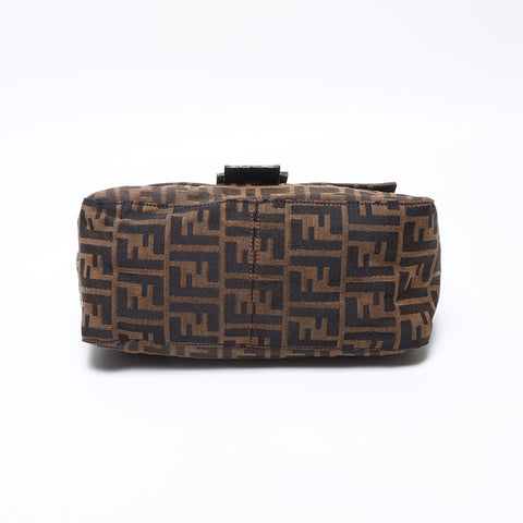 FENDI Mamma bucket Zucca Shoulder Bag Brown WS14095