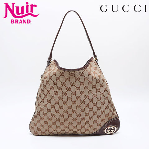 GUCCI GG canvas interlocking Shoulder Bag beige WS14096