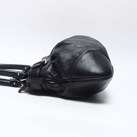 Salvatore Ferragamo Gancini leather Shoulder Bag black WS14099