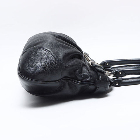 Salvatore Ferragamo Gancini leather Shoulder Bag black WS14099